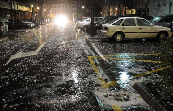 Cómo conducir con granizo