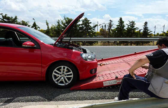 Avería de coche en carretera